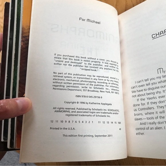 Animorphs books 1-5 #1 #2 #3 #4 #5 KA Applegate morph animals The Invasion 1 2 3 - Picture 8 of 11